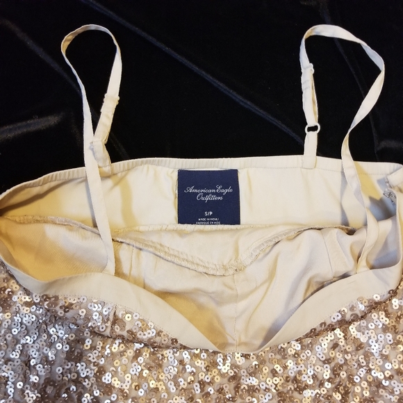 American Eagle sequin spaghetti strap tank top - Picture 3 of 4